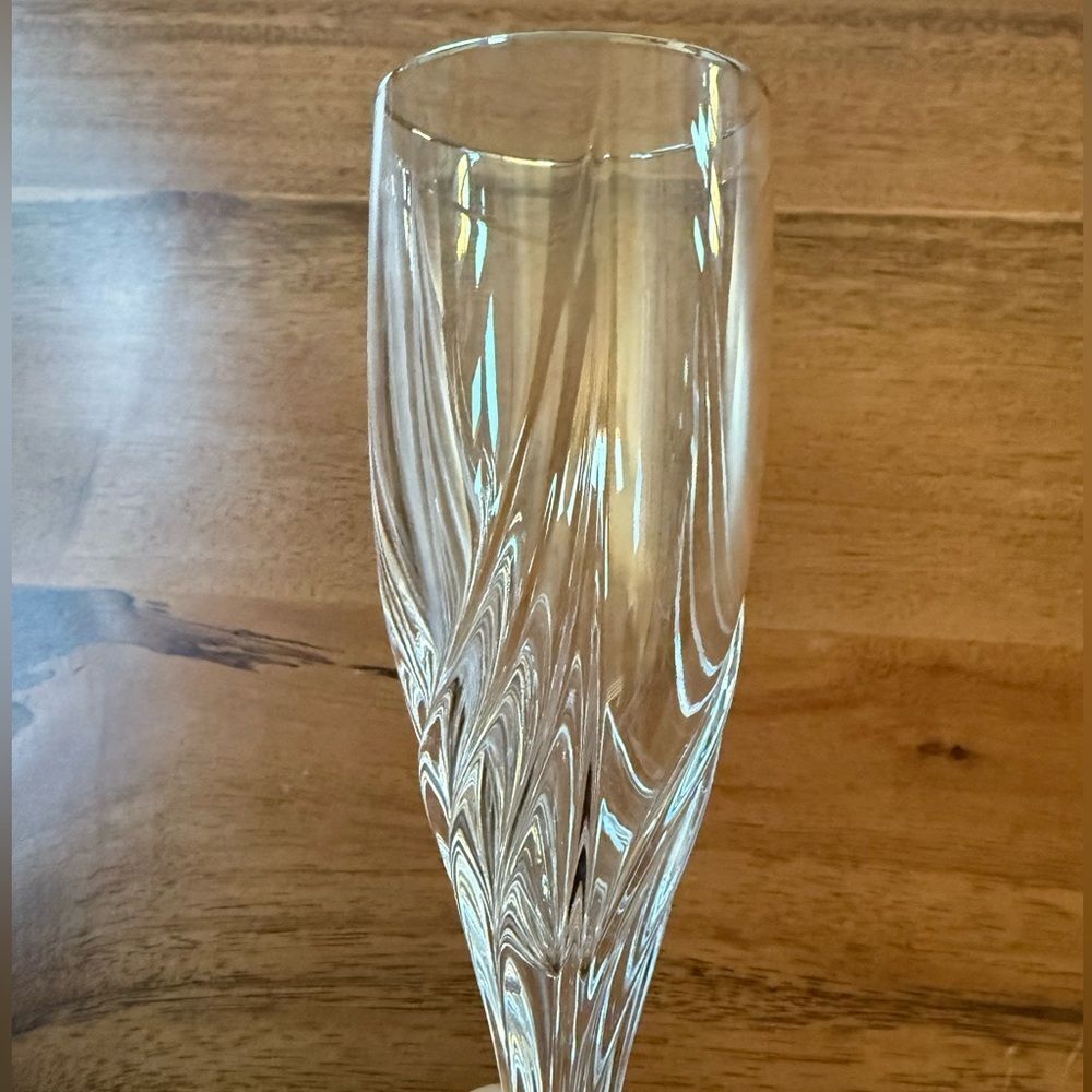 Lenox Debut Gold Millennium Champagne Glass Toasting Flute Gold Trimmed - Picture 4 of 4